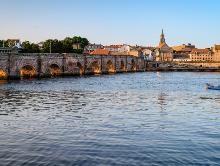 The River Tweed with Berwick-upon-Tweed in the distance